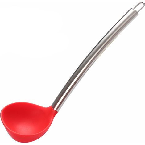 Louche En Silicone Résistante À La Chaleur Avec Long Manche Pour Cuisine Soupe Et Porridge - 1 Pièce (1/2)