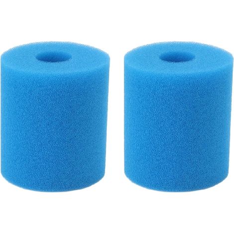 Filtro cilíndrico de esponja, prefiltro de esponja, para piscinas, 9 x 9 x 10 cm, 2 unidades (1/4)