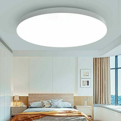 1 Plafonnier LED rond 18W blanc froid 6000K étanche anti-poussière pour salon chambre cuisine salle de bain (1/5)