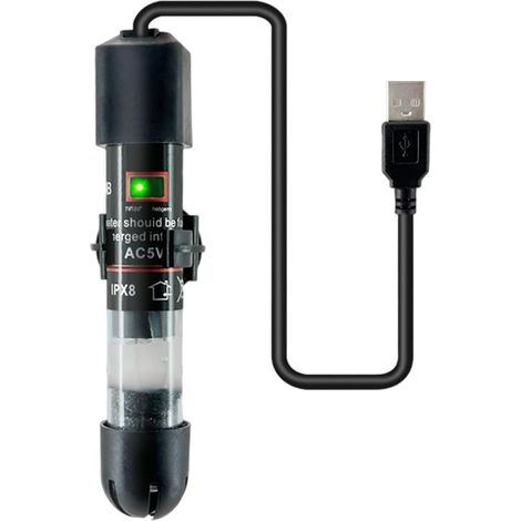 Tauchheizer für Aquarien, 50 W, einstellbar, 50 W, für Fische, Aquarien, einstellbarer Aquarienheizer mit Saugnäpfen (1/5)