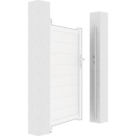 Kit d'inversion portillon coloris blanc EIGER/Design 100x140CM (1/5)
