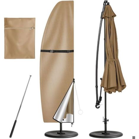 Housse protection parasol deporte Oxford 210D , impermeable UV terrasse jardin exterieur (1/4)
