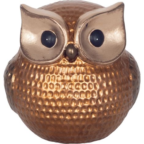 Figura decorativa di gufo in resina, accessorio in stile naturale per la casa, regalo perfetto per gli amanti della natura (1/4)