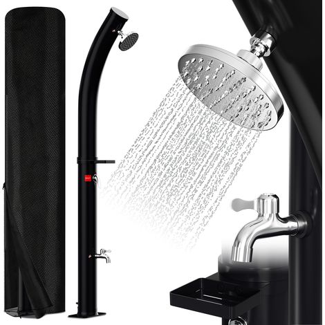 Wolketon 20L Douche solaire courbée avec porte-savon – Douche extérieure élégante pour jardin