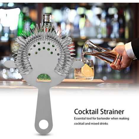 Filtre à cocktails en acier inoxydable, outil de filtration pour bars, restaurants et maisons (1/5)