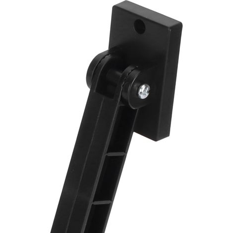 Lampe solaire extérieure à détecteur de mouvement, noire, idéale pour les jardins, cours, parcs et rues. (1/5)