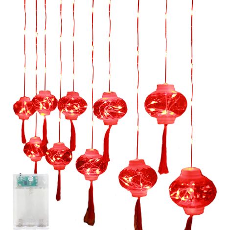 Guirlande Lumineuse LED Lanterne Rouge Nouvel An Chinois pour Décoration Fête et Maison (1/5)