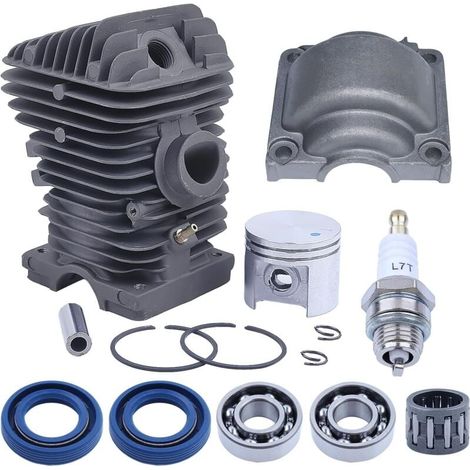 40-mm-Zylinder-Kolben-Satz für Stihl MS210 021 MS 210 mit Nadellager und Zündkerze. Ersatzteile für 1133020 1216 11230201216 (1/4)
