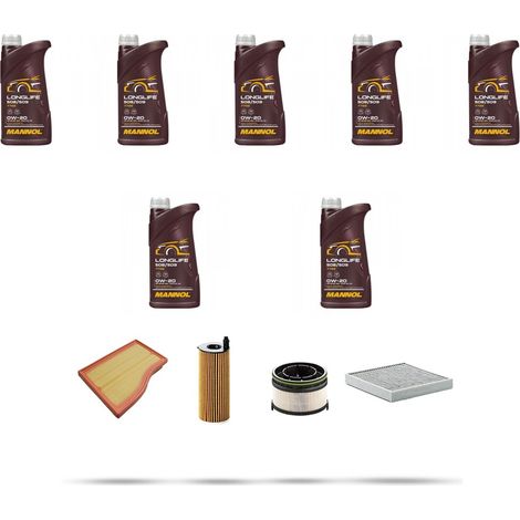 Kit tagliando 4 FILTRI e 7L OLIO compatibile con Mercedes Classe B (W247) 180 d 85kw dal 2020 (1/5)