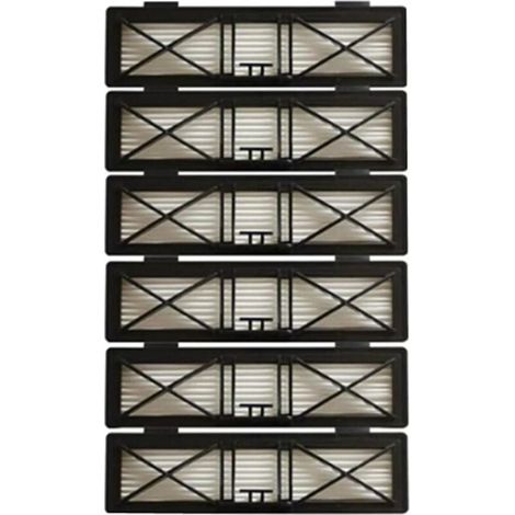 Lot de 6 filtres HEPA compatibles Neato Botvac D7 D3 D4 D5 D6 D70 D75 D80 D85, remplace pièces pour 75e, 80, 85, accessoires de rechange (1/5)
