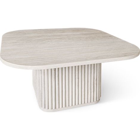 Table basse carré effet travertin, SUSAN (1/5)