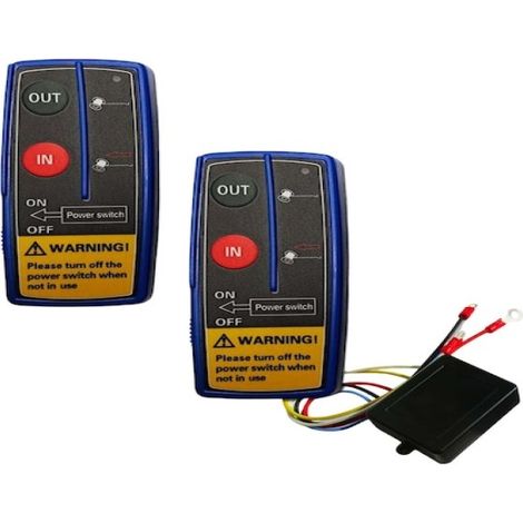 Verricello elettrico Blue Shell versione PRO con telecomando wireless per auto, barca e quad, nero (1/5)