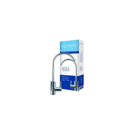 Robinet 1 voie pour équipement d'osmose inverse, raccord fileté mâle 1/4'', pression maximale 6 bars, en acier chromé (1/2)