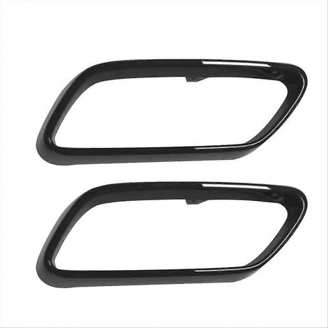 Cachet de pot d'échappement, cadre décoratif pour sortie de tuyau, finition élégante, protection et style, pièce de rechange auto, accessoire moto, acier inoxydable, design chromé, installation facile (1/5)