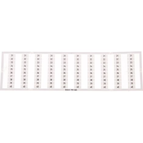 Marcatori WMB 10x 31-40 793-605 /5 pz./