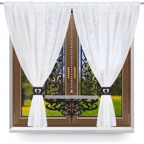 Set di tende moderne P2 per soggiorno e camera da letto, tende oscuranti glamour 300x150