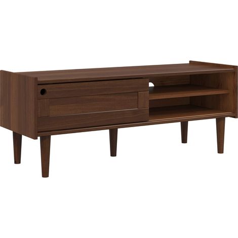Mobile TV BILBAO 114 x 40 x 45 cm Caramello scuro vidaXL (1/5)