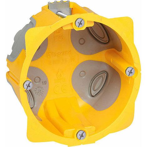 Caja empotrada de profundidad 40 mm para placa de yeso - 1 puesto LEGRAND