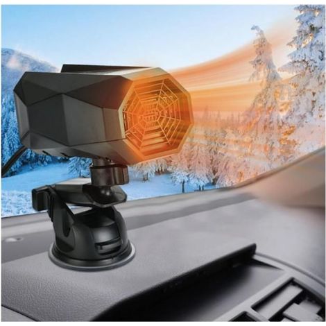 Désembueur Pare-Brise - Chauffage Automobile 12 V 150 W - 2 en 1 Ventilateur Chauffant - Pivotant 360° - Pour Voiture SUV Camion - 1 Pièce (1/5)