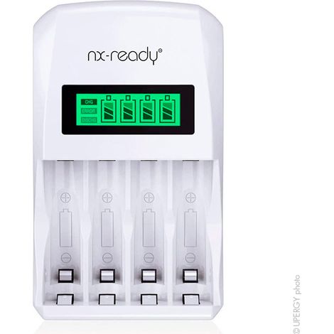 NX - Chargeur piles rapide NX READY pour 4AA ou 4AAA NiMH/NiCd (1/4)
