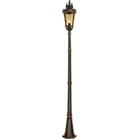 Elstead Baltimore - 1 leichte große Außenlampe Pfosten verwitterte Bronze IP44, E27 (1/5)
