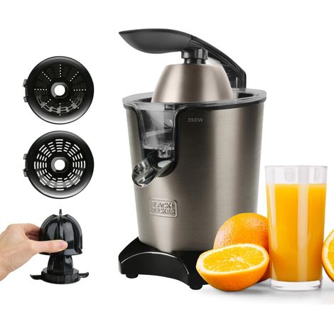 Presse-Agrumes à Levier 350W Moteur AC 2 Cônes Corps Inox Réservoir 0,65L/Versement Continu Anti-Goutte Filtre Pulpe Pièces Lavables Lave-Vaisselle Sans BPA (1/5)