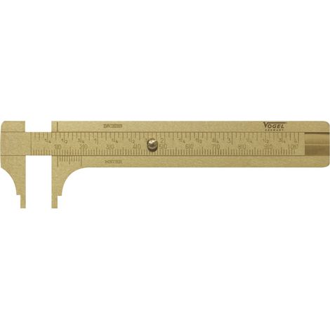 Vogel Germany Knopfmaß Messing Innenmaß 100 mm Ablesung 0,1 mm Messschieber