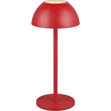 REALITY lampe de table LED rechargeable Ricardo R54106110 rouge, IP54, 1,7 W, 240 lm, 3000 K (1/5)