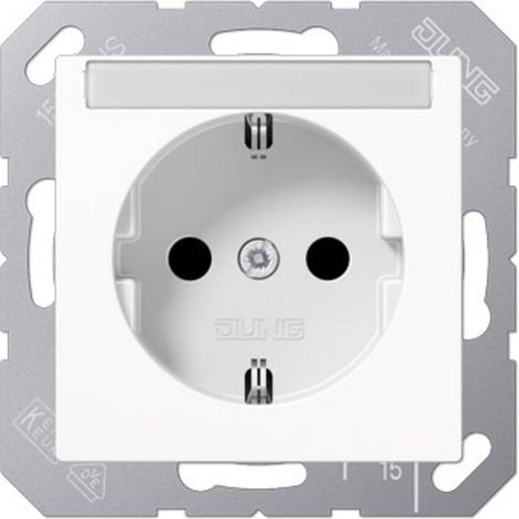 Jung 1 parte Frutto Presa di corrente Bianco alpino A1520BFNAWW 1 pz. (1/2)