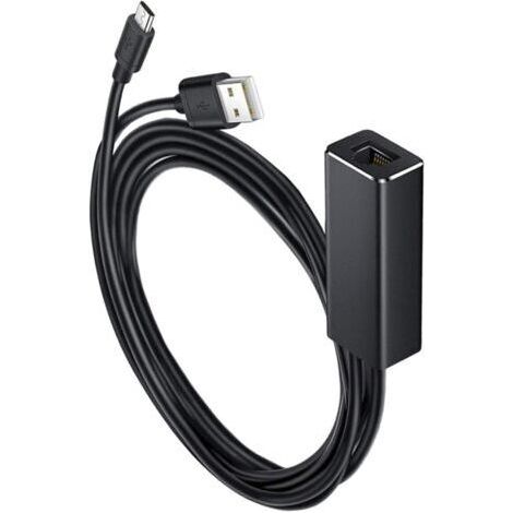 Adaptateur Micro USB vers Ethernet Mbps pour Tv Stick et Streaming Réseau Stable Sans Buffering Accessoire Portable (1/5)