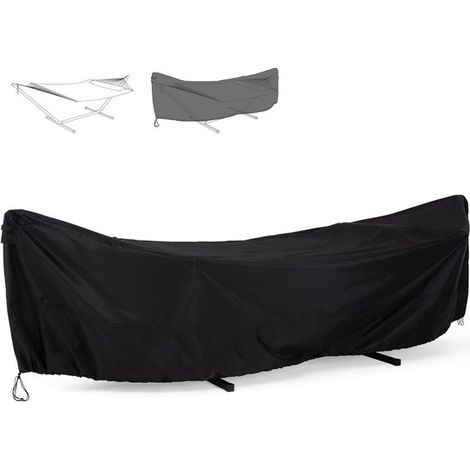 Funda protectora para columpio de jardín, 285x17x80cm, Oxford 420D, Impermeable, a prueba de polvo y resistente a los rayos UV, Negro (1/5)