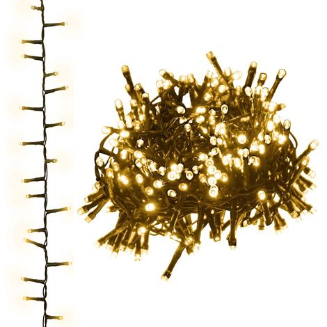 Guirlande à LED,Décoration de Noël compacte avec 2000 LED,Décoration de Noël Blanc chaud 45 m PVC CFW17212 (1/5)