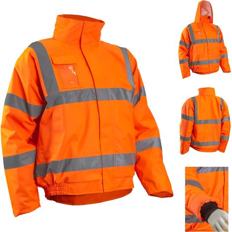 Bomber Alta Visibilita con Cappuccio Soukou Arancio XL