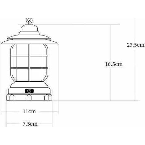 Lanterne de Camping LED suspendue, lumières de jardin extérieures, variable, féerique, étanche, pour balcon, déco, lumière blanche (1/5)