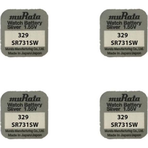 .4 piles Murata-SONY 329 SR731SW.
.
.
.
.