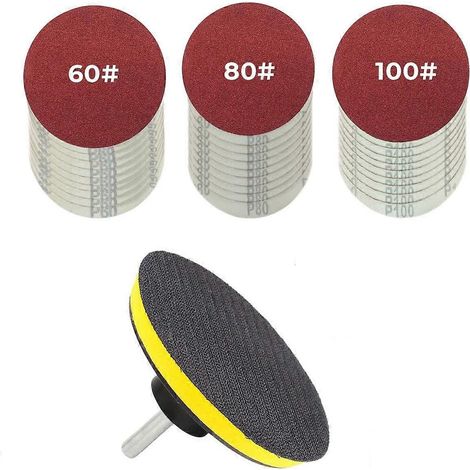 Kit de ponçage pour forets 30 pièces, papier de verre 60/80/100 (1/5)