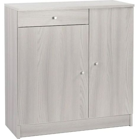 Mobile multiuso 2 ante e 1 cassetto h80 l77 p34 cm colore eucalipto 342k sarmog - Sarmog (1/6)