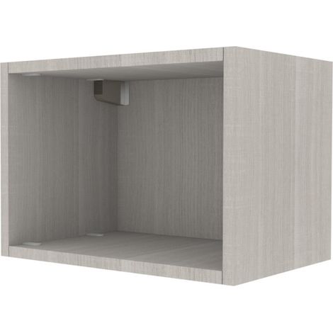 Libreria pensile moderna con schienale - Montaggio facile e veloce - Rovere rock
