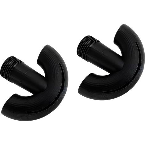 Lot de 2 Buses d’Aération pour Piscine – Filetage 3/4 Pouce – ABS – Tête de Fontaine – Pour Mouvement de l’Eau et Décoration – Usage Piscine-Noir (1/4)