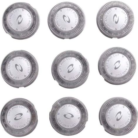 Têtes De Rasoir De Rechange 9 Pièces Pour Tondeuse À Barbe Modèles HQ3 HQ4 HQ55 HQ56