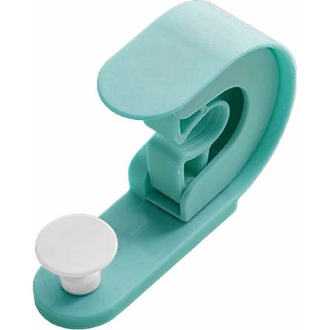 Broom Mop Holder, Broom Mop Tidy Organiser, Wall-mounted Mop Organizer Garden Tool with Hook for Brush Mop and Broom Tool Storage (Blue) (1/5)