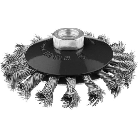 Brosse métallique neo-tools twisted wire brush 0.5 mm inox