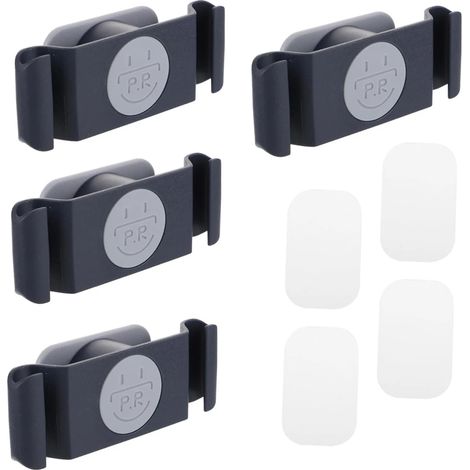 Solution de gestion des câbles, matériaux haut de gamme renforcés de fibre de carbone pour une construction robuste, 4 pièces bleues, organisateur de câbles discret pour un placement optimal. (1/5)