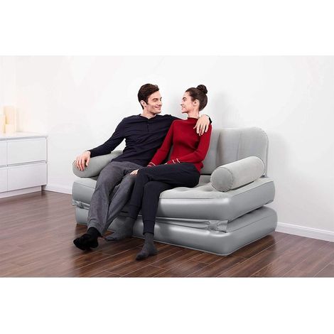 TRADE SHOP - Divano Gonfiabile Multi Max 3 In 1 188x152x64cm Con Pompa Integrata Sacca 75079 - (1/5)
