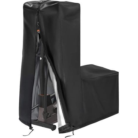 Housse de protection en tissu Oxford 420D pour vélo elliptique, pliable, avec sac de rangement, blanc, 87 x 51 x 153 cm (1/5)