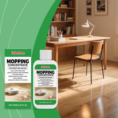Concentrated floor cleaner for wood floors and tiles, effectively removes dirt, brightens, and leaves a pleasant fragrance. Also suitable for robot vacuum cleaners - 100ml (1/5)