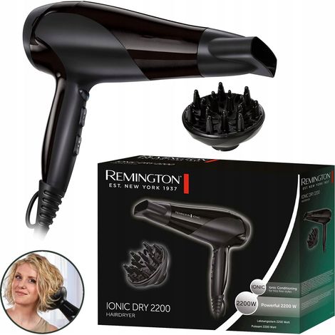 Remington D3198 Haartrockner 2200W Ionisator-Konzentrator-Diffusor (1/5)