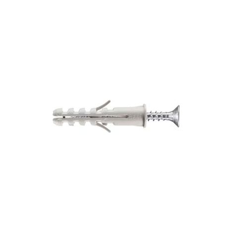TASSELLO IN NYLON CON VITE TSP PZ BORDATO PA 6 ESB/VA- - ø mm.6x30 - 100 pezzi ELEMATIC