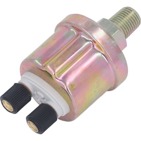 Öldrucksensor 1/4 NPT 0 bis 10 bar Motoröldruckwandler für VDO Dieselgeneratoren, glänzender Doppelkopf (1/5)