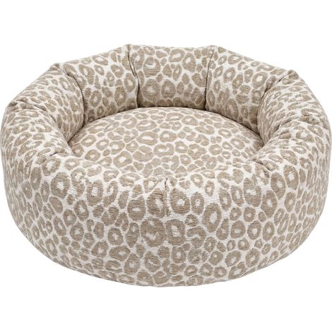 MOKA - Panier chien/chat tissu imprimé animalier - XL - Beige